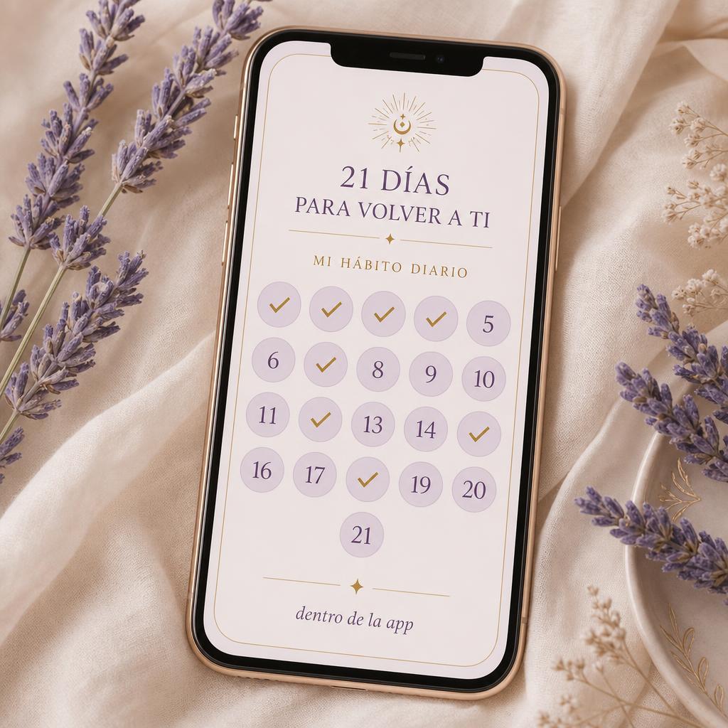 Calendario de constancia dentro de la app